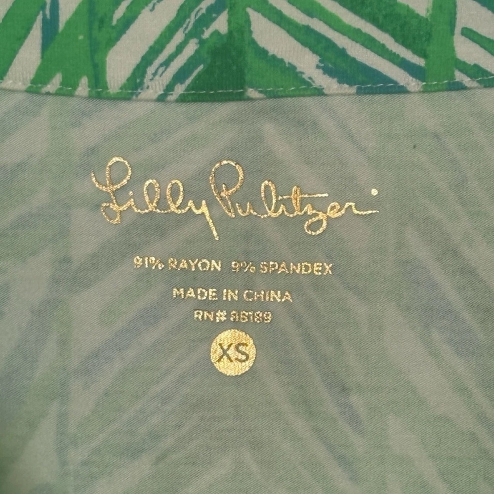 Lilly Pulitzer Green and White Maxi Dress - Picture 4 of 6
